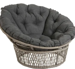 Papasan lepotuoli pyöreä, polyrottinki