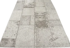 Patchwork matto, pellava, eri kokoja