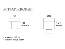 PK Kick mekanismituoli, nahkaverhoiltu