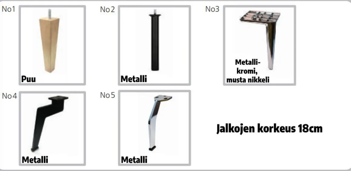 Porto nojatuoli, eri värejä