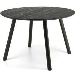 Pouta pyöreä ruokapöytä musta 115cm
