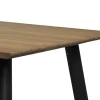 Pouta ruokapöytä 90x200, ruskea-musta