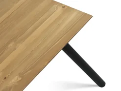 Pouta ruokapöytä 90x200, ruskea-musta
