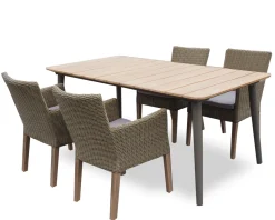 Reims terassipöytä 180cm + 4 Java-tuolia
