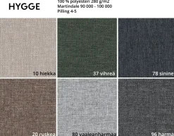 Rico avokulmasohva vuodemekanismilla, eri värejä