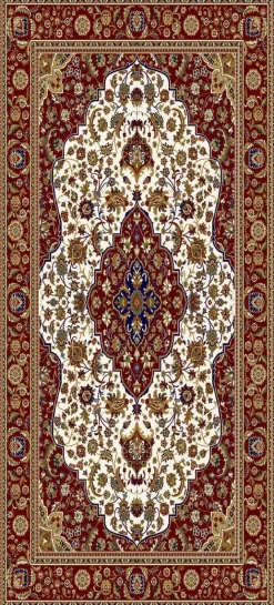Ritz plyysimatto Medaljonki punainen , 160x235cm