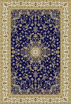 Ritz plyysimatto Medaljonki sininen, 160x235cm