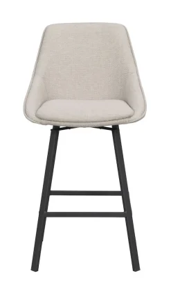 Rowico Alison baarijakkara beige, mustat metallijalat