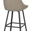 Rowico Alison baarijakkara tumma beige, mustat metallijalat