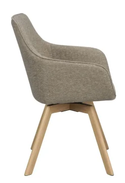 Rowico Alison nojatuoli tumma beige, tammi jalka