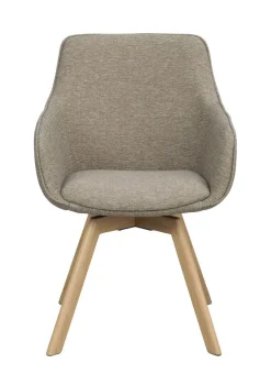Rowico Alison nojatuoli tumma beige, tammi jalka