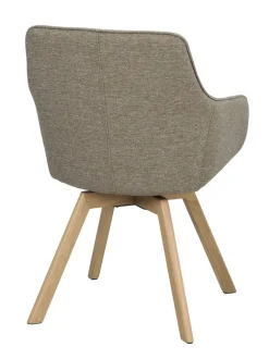 Rowico Alison nojatuoli tumma beige, tammi jalka