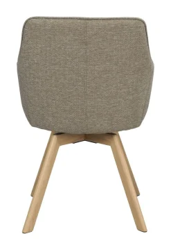 Rowico Alison nojatuoli tumma beige, tammi jalka
