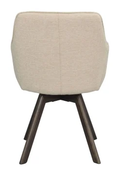 Rowico Alison nojatuoli vaalea beige, ruskea tammi jalka