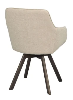 Rowico Alison nojatuoli vaalea beige, ruskea tammi jalka
