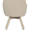Rowico Alison nojatuoli vaalea beige, valkopesty tammi jalka
