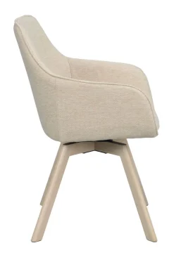 Rowico Alison nojatuoli vaalea beige, valkopesty tammi jalka
