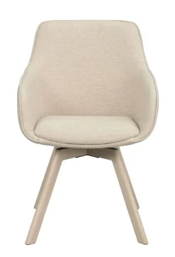 Rowico Alison nojatuoli vaalea beige, valkopesty tammi jalka