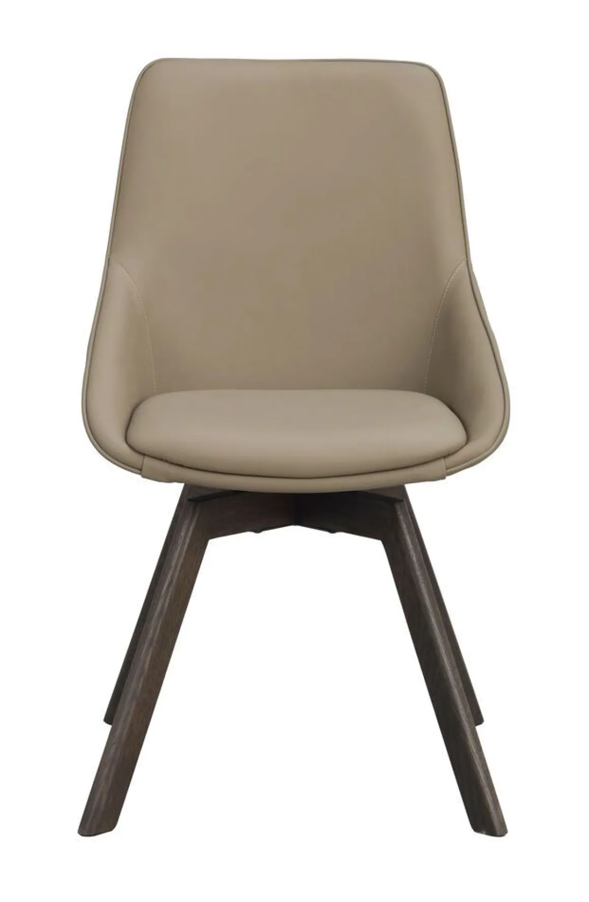 Rowico Alison ruokapöydän tuoli, beige nahka / ruskea tammi
