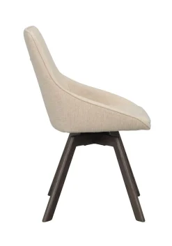 Rowico Alison tuoli vaalea beige, ruskeat tammijalat