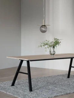 Rowico Brigham ruokapöytä 90x220cm, valkopesty