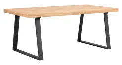 Rowico Brooklyn pöytä 95x170cm u-jalalla, tammi/musta