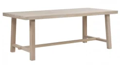 Rowico Brooklyn ruokapöytä 220x95cm, valkopesty-tammi