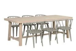 Rowico Brooklyn ruokapöytä 220x95cm, valkopesty-tammi