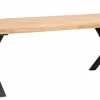 Rowico Brooklyn ruokapöytä 220x95, X-jalat, tammi/musta