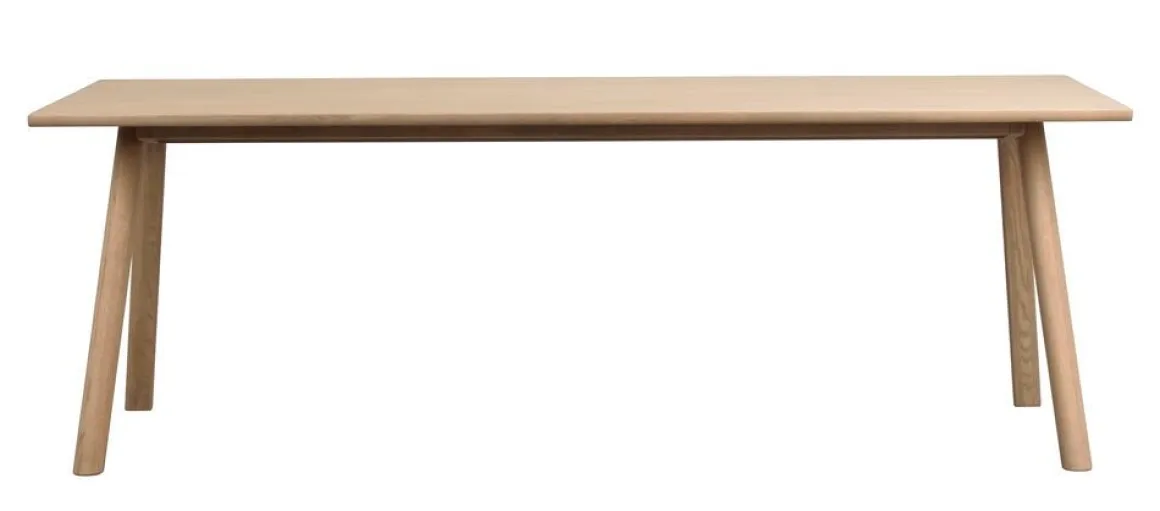Rowico Clapperton ruokapöytä 220x95cm, vaalea tammi