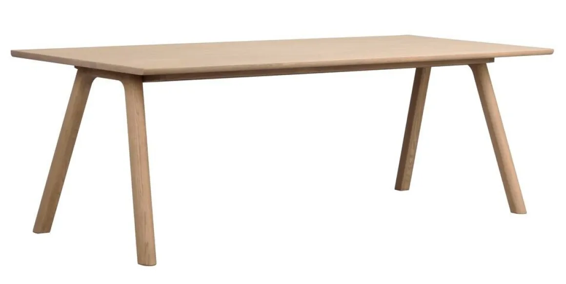 Rowico Clapperton ruokapöytä 220x95cm, vaalea tammi