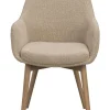 Rowico Denley käsinojatuoli, beige/valkopesty tammi