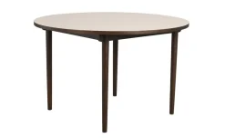 Rowico Fairmount ruokapöytä pyöreä 120cm, beige/ruskea tammi