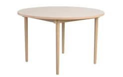Rowico Fairmount ruokapöytä pyöreä 120cm, beige/valkopesty tammi