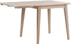 Rowico Filippa ruokapöytä klaffilla 80cm, valkopesty tammi