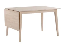 Rowico Filippa ruokapöytä klaffilla 120cm, valkopesty tammi