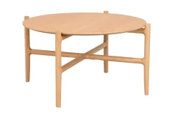 Rowico Holton 87 cm pyöreä sohvapöytä, tammi