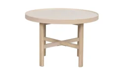 Rowico Marsden sohvapöytä 60cm, beige / valkopesty tammi