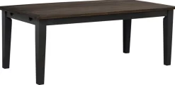 Rowico Nottingham ruokapöytä 100x200, harmaa
