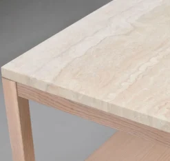 Rowico Orwel sohvapöytä, beige/valkopesty