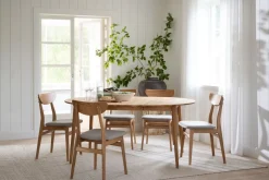 Rowico Rodham tuoli, tammi/harmaa beige