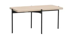 Rowico Shelton sohvapöytä 95x50, valkopesty tammi/musta