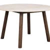 Rowico Taransay ruokapöyta Ø125cm, beige/ruskea