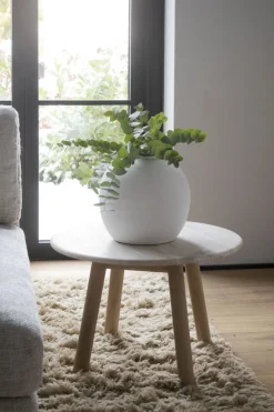 Rowico Taransay sohvapöytä Ø60cm, beige/valkopesty