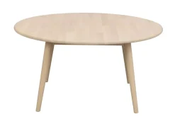 Rowico Tompkins pyöreä sohvapöytä 90cm, valkopesty tammi
