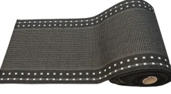 Ruutu käytävämatto 80cm lev, musta