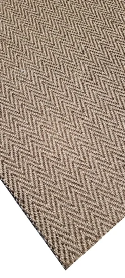 Sisal käytävämatto 90 cm Ziczac ruskea