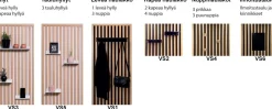 Sointu Sisustuspaneeli 150, tammi/musta