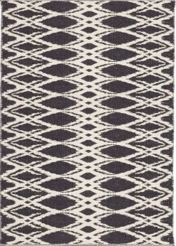 Svanefors Staffan 160x230 cm, musta-valkoinen