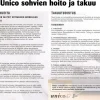 Unico Moonlight 3-istuttava sohva, eri värejä